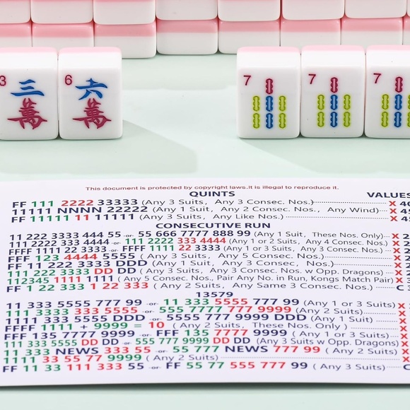 Set of Two National Mah Jongg Cards 2025 - Picture 5 of 6